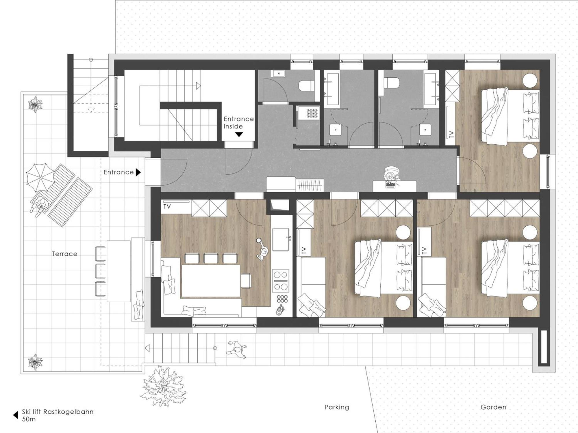 Ferienhaus Evelyn Tux Bagian luar foto